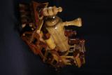 The wooden locomotive (Sri Lanka). Handmade 