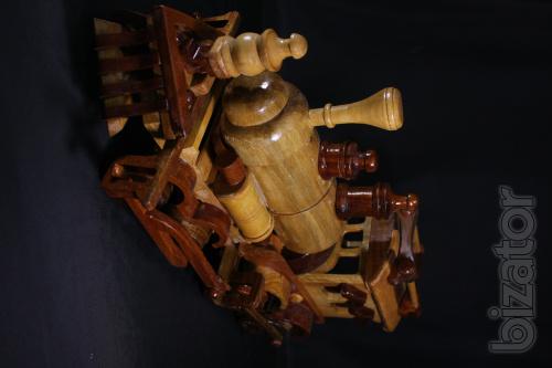 The wooden locomotive (Sri Lanka). Handmade 