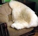 Rugs made from natural sheepskin (natural color and dyed) 