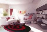 Rugs made from natural sheepskin (natural color and dyed) 