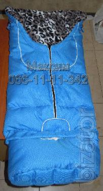 Winter jacket on the fleece in the stroller, sled, car seat Winter jacket on the fleece in the stroller, sled, car seat