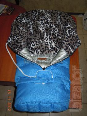Winter jacket on the fleece in the stroller, sled, car seat Winter jacket on the fleece in the stroller, sled, car seat