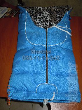 Winter jacket on the fleece in the stroller, sled, car seat Winter jacket on the fleece in the stroller, sled, car seat