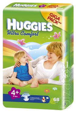 Diapers Huggies Classic, Ultra Comfort disposable diapers 