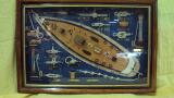 Picture in a nautical theme wooden 