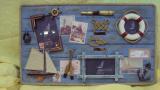Picture in a nautical theme wooden 