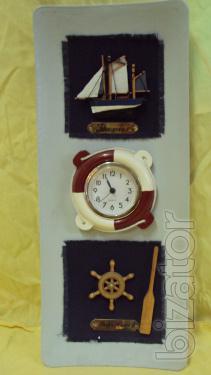 Picture in a nautical theme wooden 