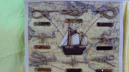 Picture in a nautical theme wooden 