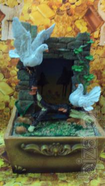 The decorative fountain table 