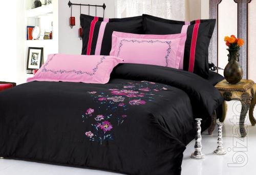 Bed linen Michelangelo, satin with embroidery 