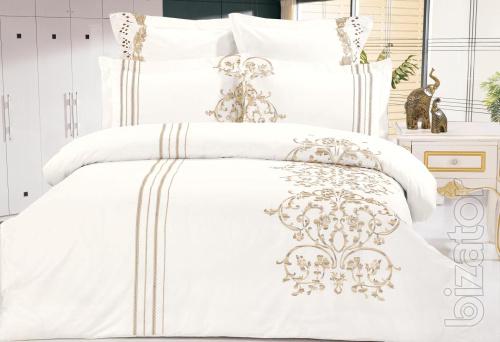 Bed linen Michelangelo, satin with embroidery 