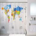 Shower curtain bath world Map Shower curtain bath world Map