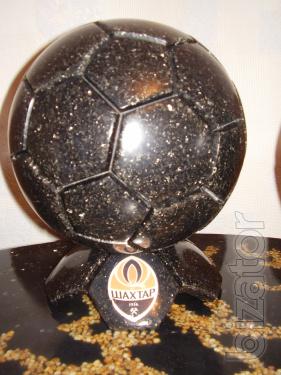 Exclusive soccer balls made of stone 