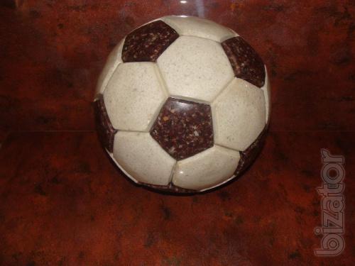 Exclusive soccer balls made of stone 