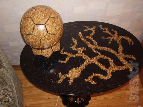 Exclusive soccer balls made of stone 