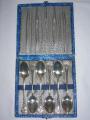 Set of silver teaspoons 1896 