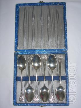 Set of silver teaspoons 1896 