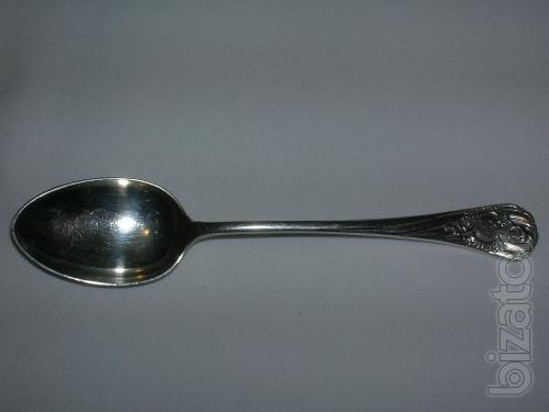 Set of silver teaspoons 1896 