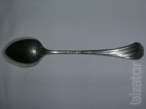 Set of silver teaspoons 1896 