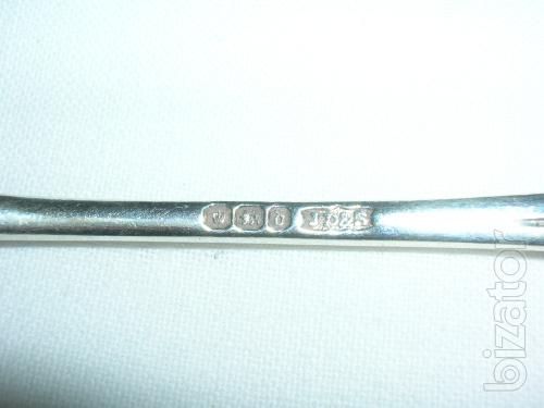 Set of silver teaspoons 1896 