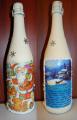 Festive decoration of champagne 