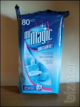 Wet wipes solution bath Mr Magic, 80 PCs. 