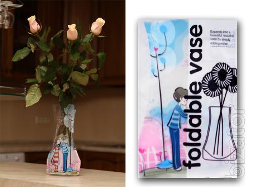 Vase PVC foldable flower (vases packages) 