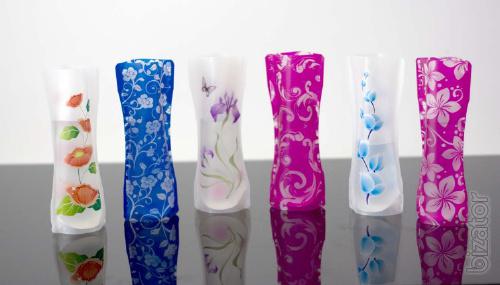 Vase PVC foldable flower (vases packages) 