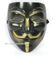 The Guy Fawkes Mask (Black). New!
