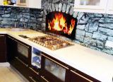 Glass kitchen apron 