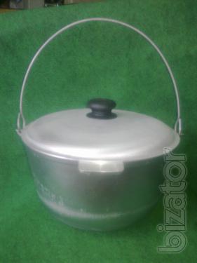 Aluminum cauldron 6 liters. 