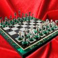 Chess from malachite. Chess from malachite.