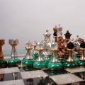 Chess from malachite. 