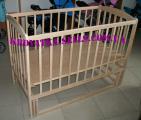Cribs made of wood, mattresses, bed 