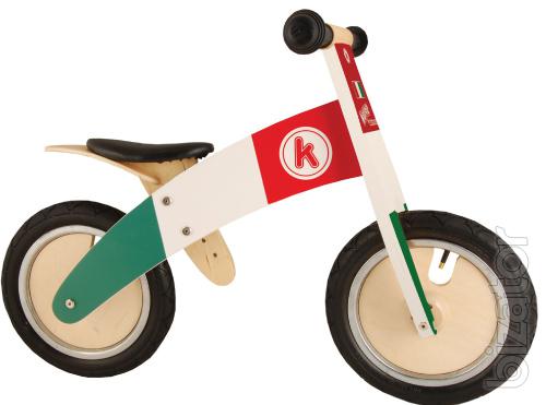 Wooden anglistische running bikes Kiddimoto Kurv 