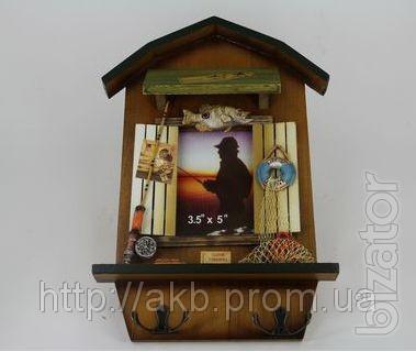 Photo frame-the housekeeper with hanger. Series "Marine Souvenirs" 
