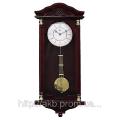 Wall clock made of wood with a pendulum FUDA HW065, 59cm