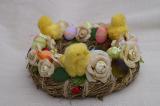 Easter wreath on the door Easter wreath on the door