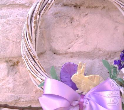 Easter wreath on the door 