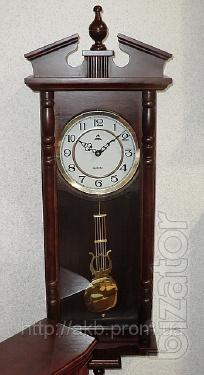 Wall wooden clock with pendulum FUDA HW061, 85cm. 