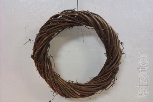 blank frame for the wreath on the door