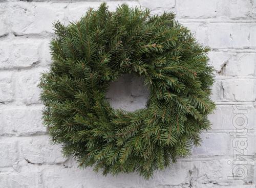 wreath, heart, blank