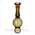 Wall clock-barometer wood JIBO PW984-1703-1, 54cm Wall clock-barometer wood JIBO PW984-1703-1, 54cm