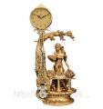 Mantel clock with pendulum "Girl with flowers" Jibo 117A, 72cm