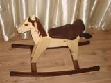 The rocking horse No. 2 (natural wood, handmade)