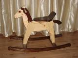 The rocking horse No. 2 (natural wood, handmade) 