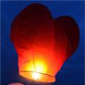 Sky lanterns in the shape of a heart 