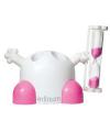 The toothbrush holder with sand watch
