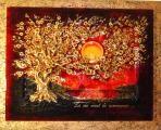 Glass painting "Sakura" average