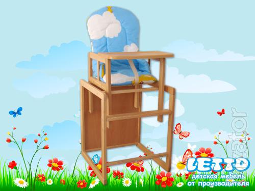 High chair for feeding letto 